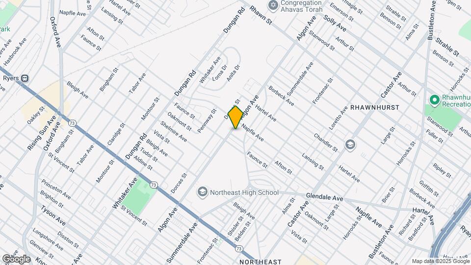 7615 Algon Ave Map and Location Details