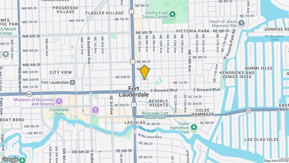 715 NE 1st St Map and Location Details