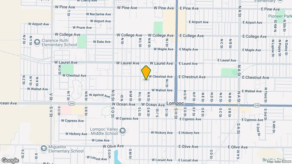 225 N K St Map and Location Details
