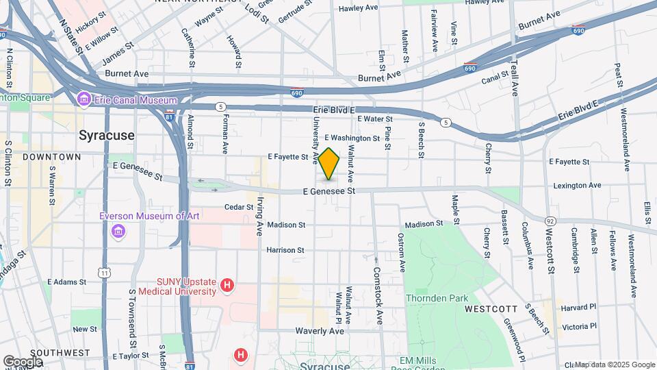 1113 E Genesee St Map and Location Details