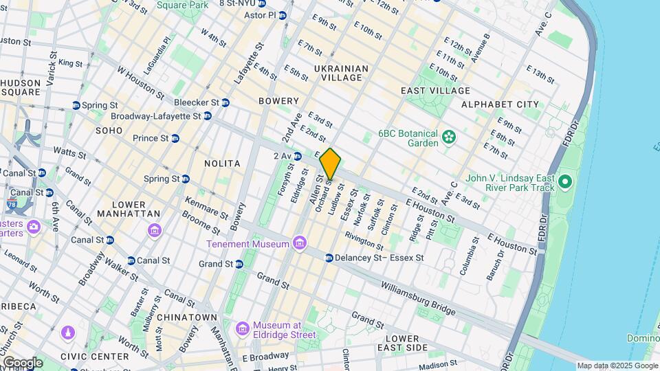 186 Orchard St Mapa y Detalles de la Ubicación