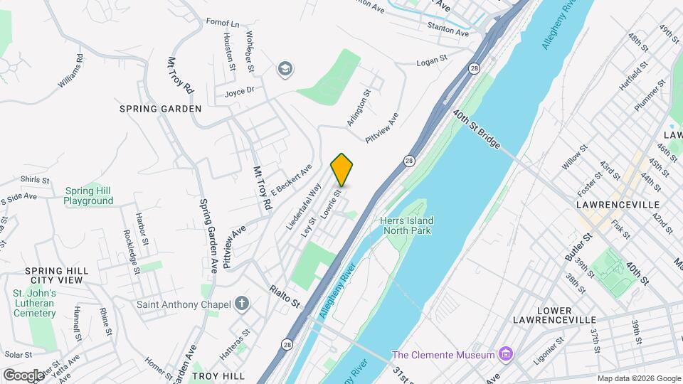 2161 Lowrie St Map and Location Details