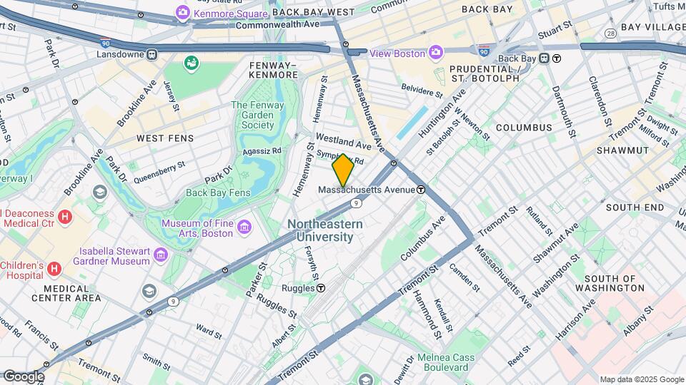 86 Saint Stephen St, Unit 1 Map and Location Details