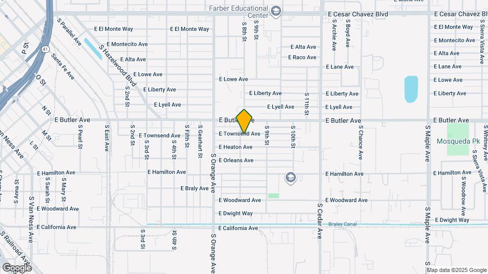 3812 E Townsend Ave Map and Location Details