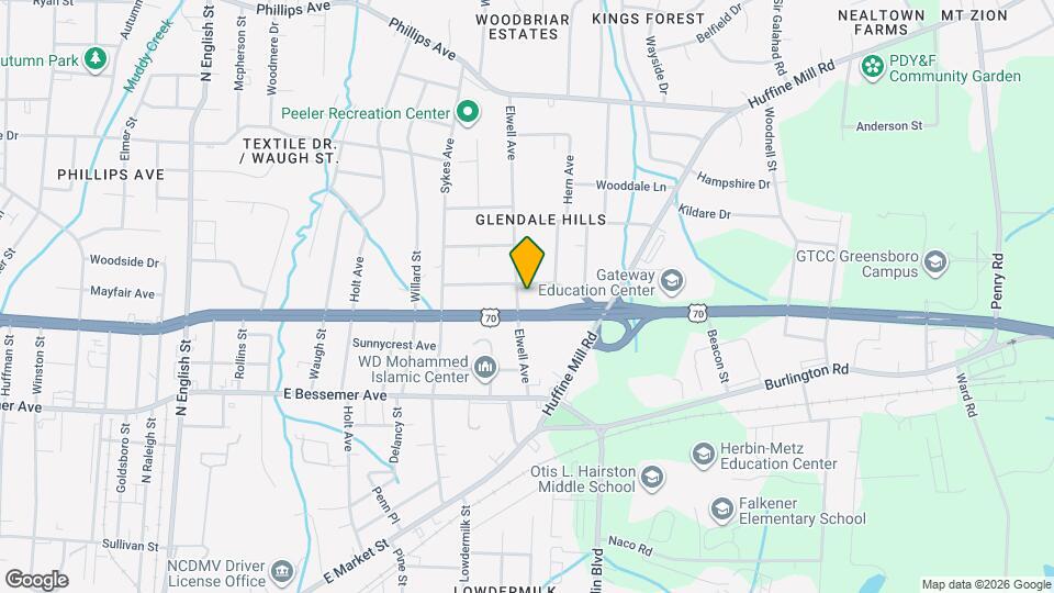 810 Elwell Ave Map and Location Details