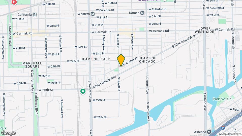 2161 W Coulter St Map and Location Details