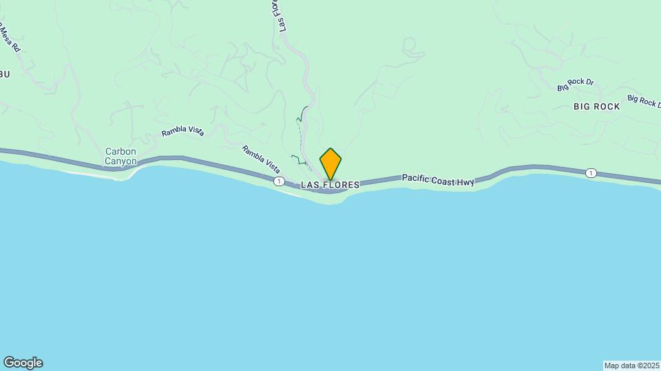 3966 Las Flores Canyon Rd Map and Location Details