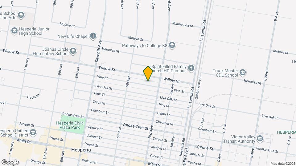 16352 Vine St Map and Location Details