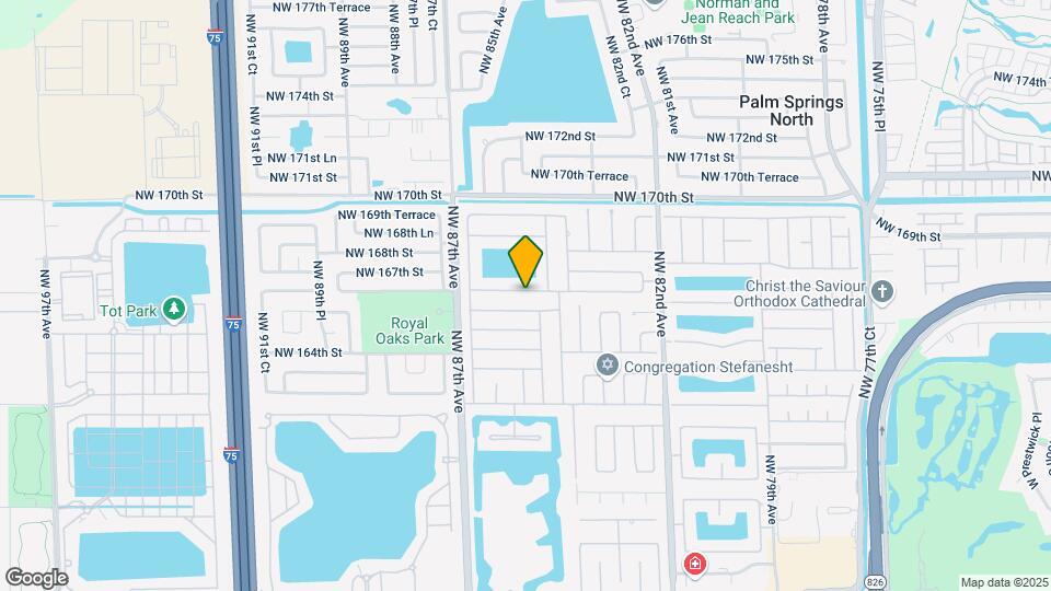 8482 NW 166th Terrace Map and Location Details