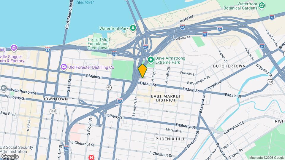 601 E Main St Map and Location Details