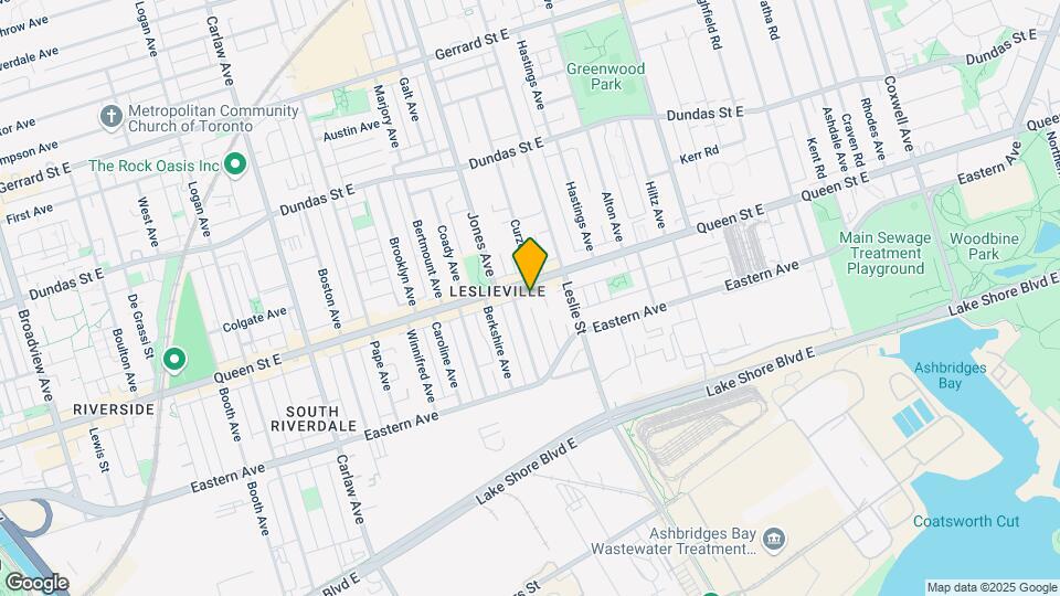 1187 Queen St E Map and Location Details