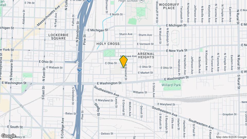 124 N Oriental St Map and Location Details