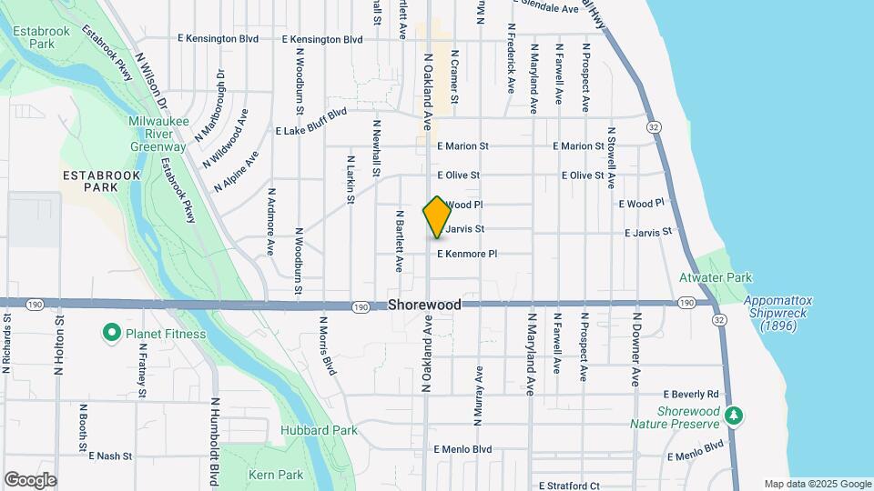 1806 E Kenmore Pl Mapa y Detalles de la Ubicación