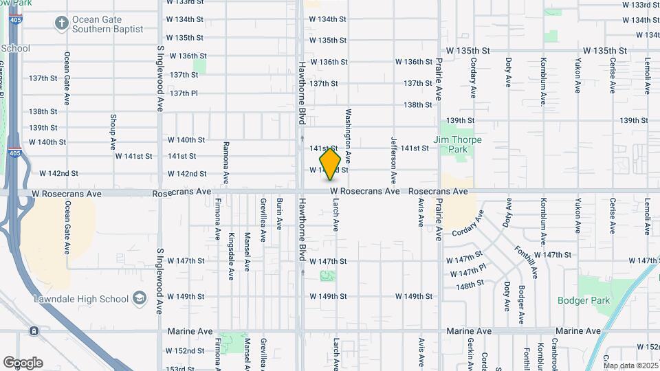 4331 W Rosecrans Ave Map and Location Details