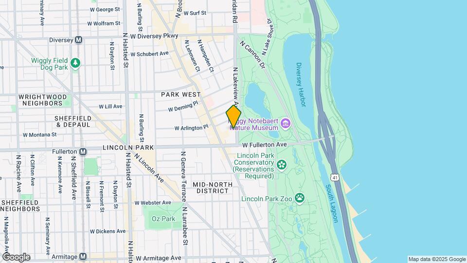 2430 N Lakeview Ave Mapa y Detalles de la Ubicación