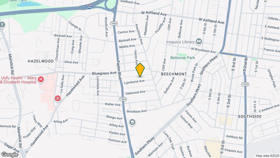 1035 Lynnhurst Ave Map and Location Details