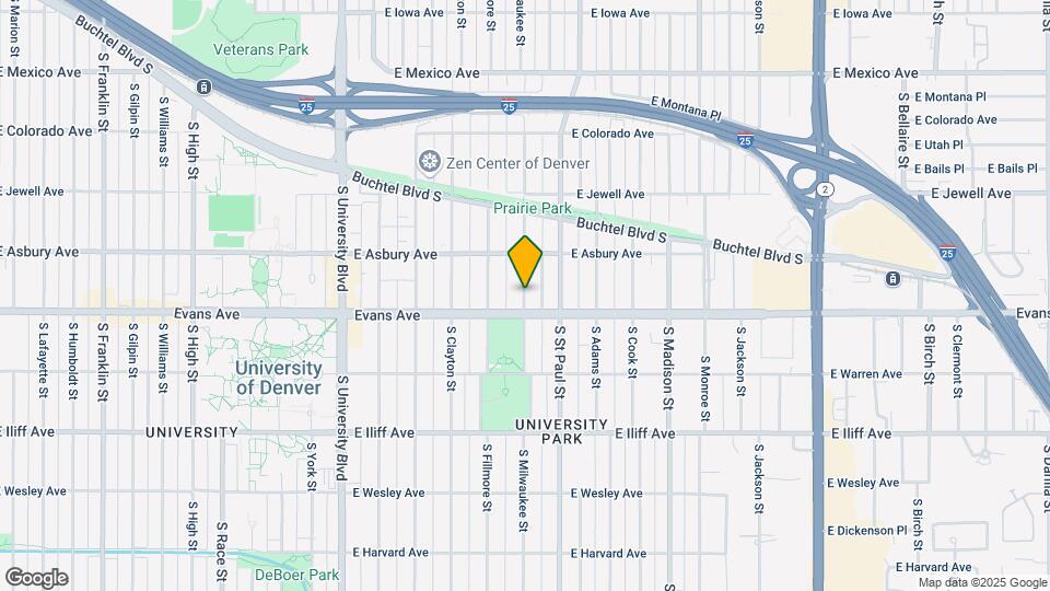2070 S Milwaukee St Map and Location Details