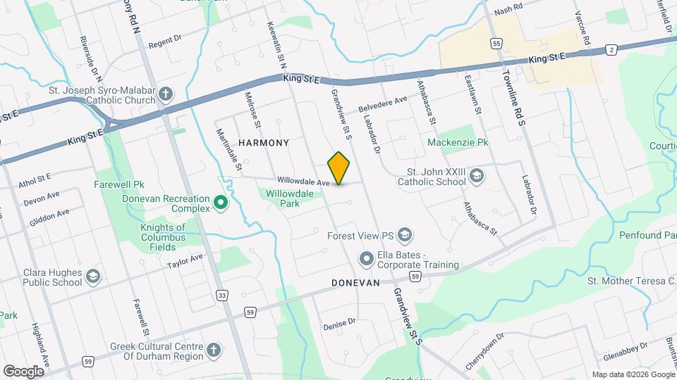1051 Willowdale Ave Map and Location Details