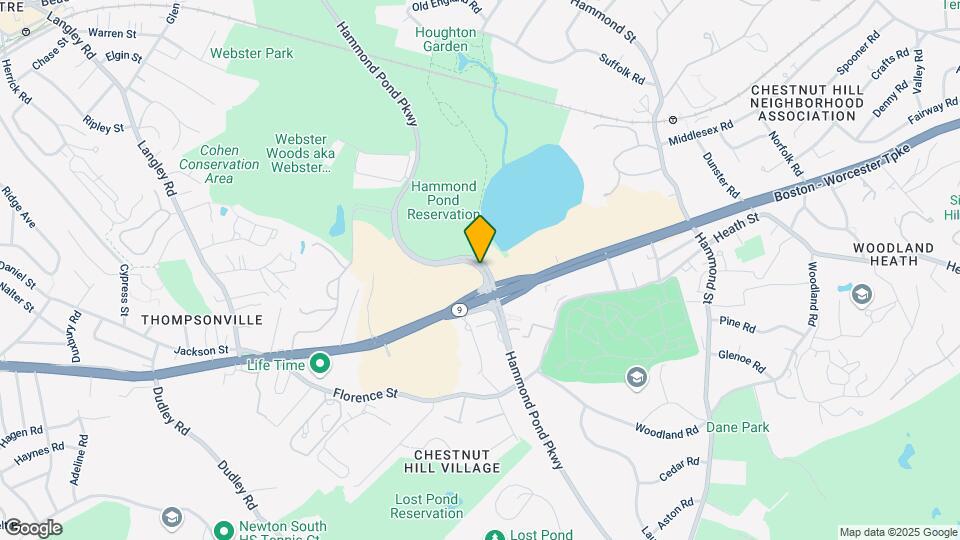 323 Hammond Pond Pkwy Map and Location Details