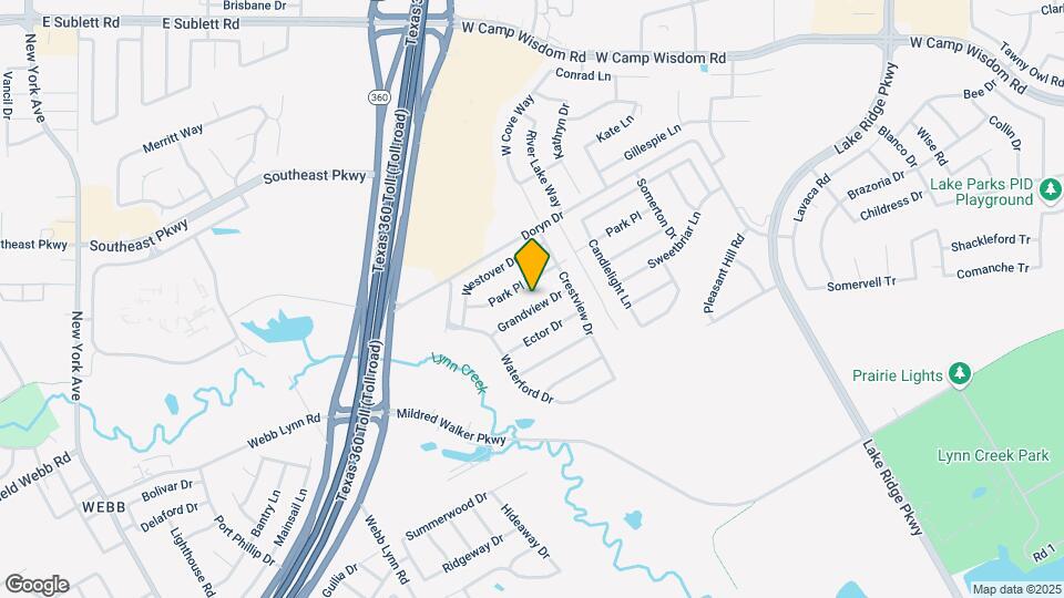 2836 Grandview Dr Map and Location Details