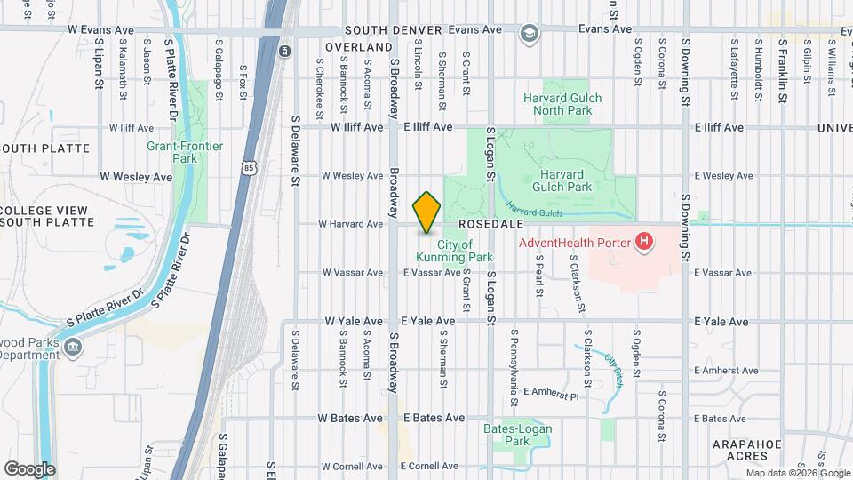 2526 S Lincoln St Map and Location Details