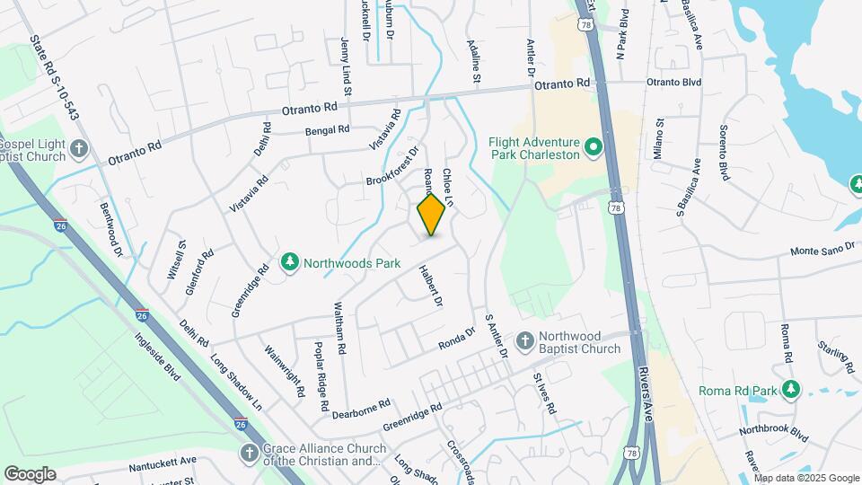 8520 Roanoke Dr Map and Location Details