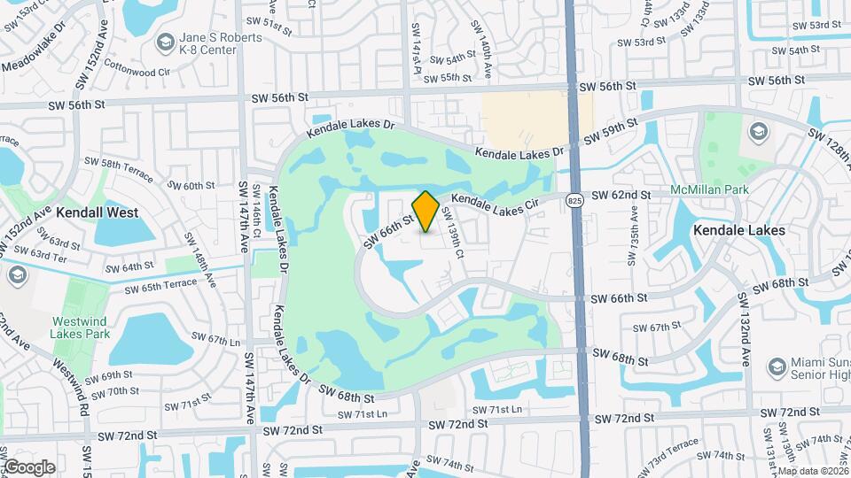 14124 SW Kendale Lakes Cir Map and Location Details