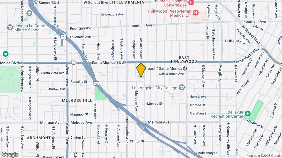 4901 Romaine St Map and Location Details