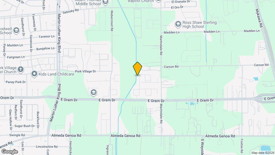 6123 Dawn Misty Ln Map and Location Details