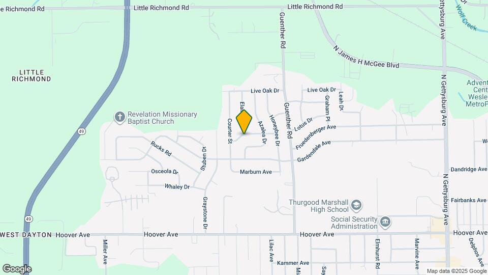 4910 Porterfield Dr Map and Location Details