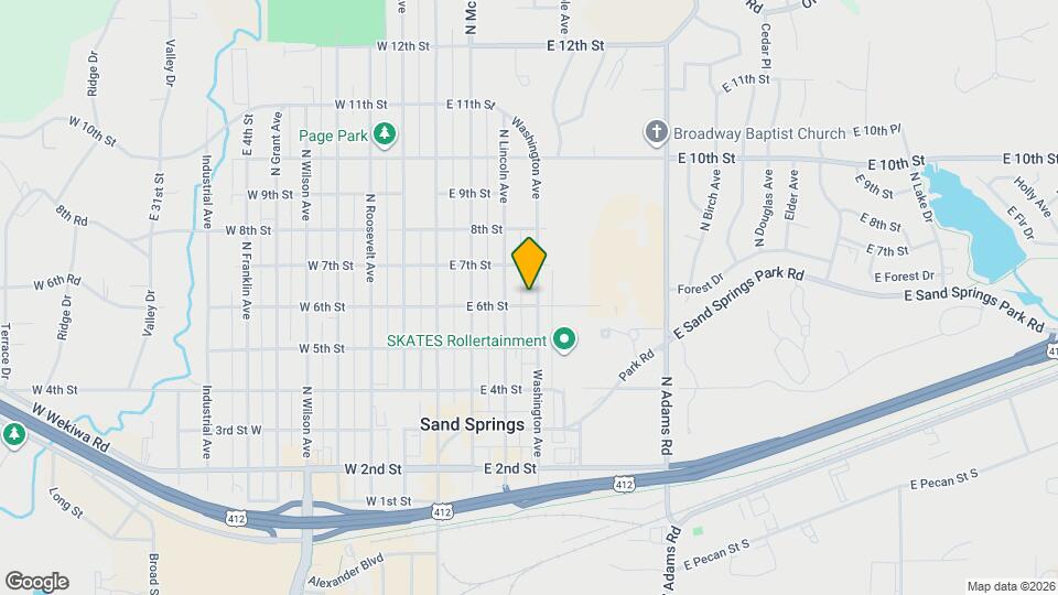 612 Washington Ave Map and Location Details