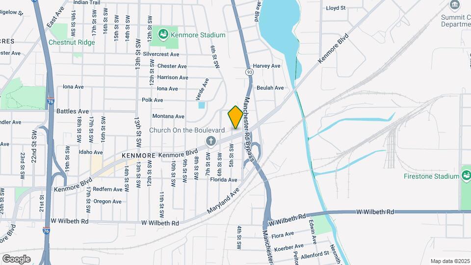 689 Kenmore Blvd Map and Location Details