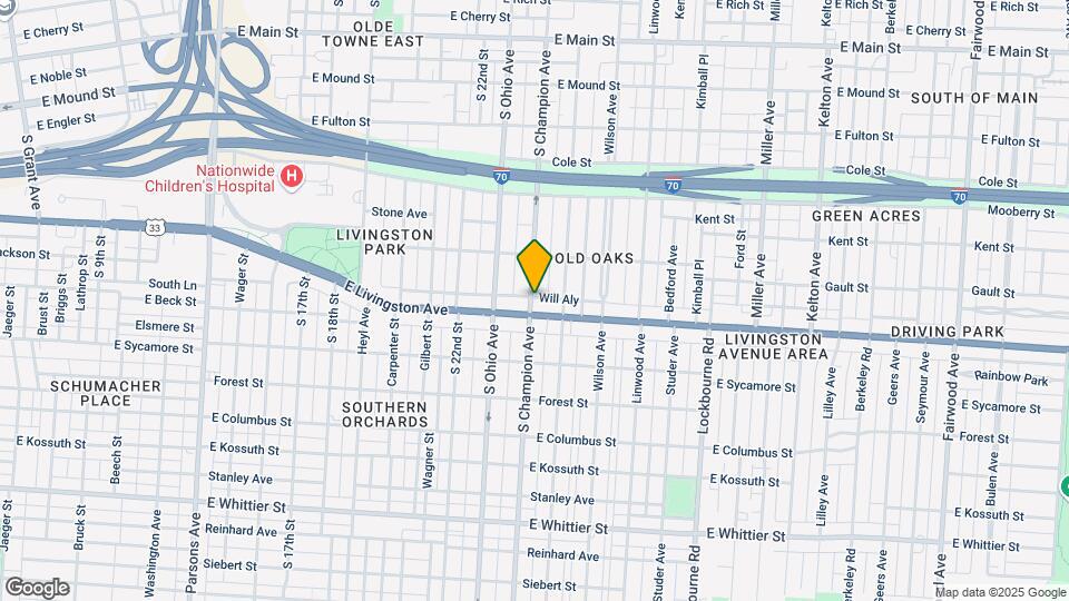 744-754 S Champion Ave Map and Location Details