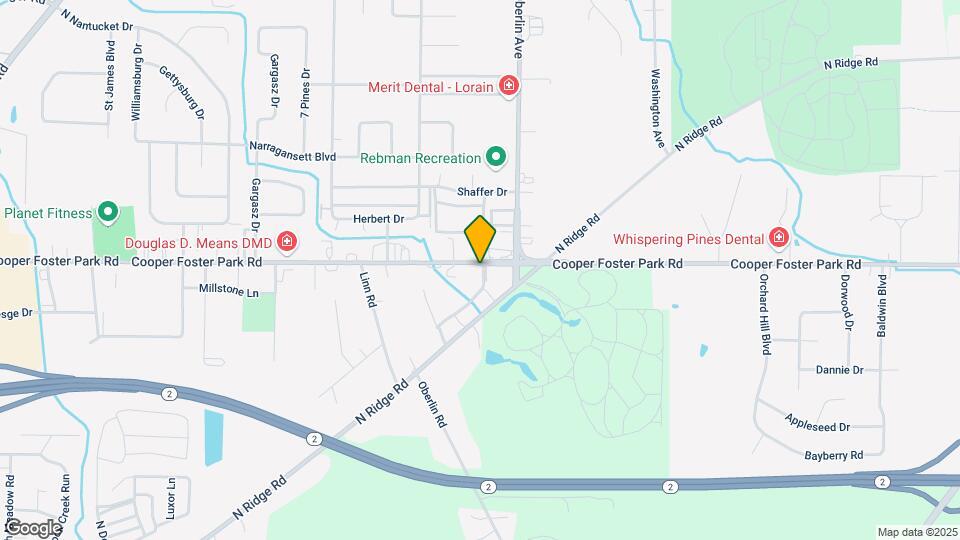 1301 Cooper Foster Park Rd Mapa y Detalles de la Ubicación