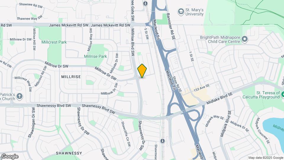 23 Millrise Dr SW Map and Location Details