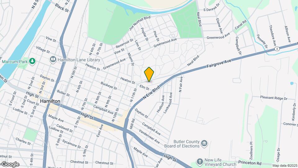 1147 Heaton St Map and Location Details