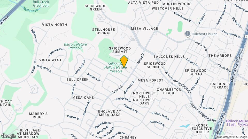 4107 Ridgeline Dr Map and Location Details