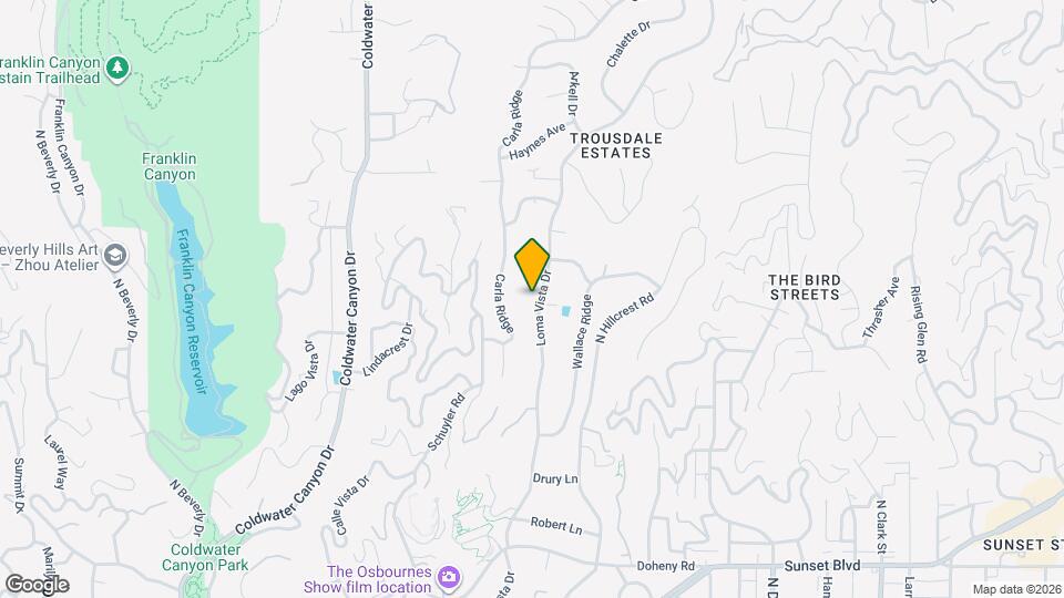 1201 Loma Vista Dr Map and Location Details