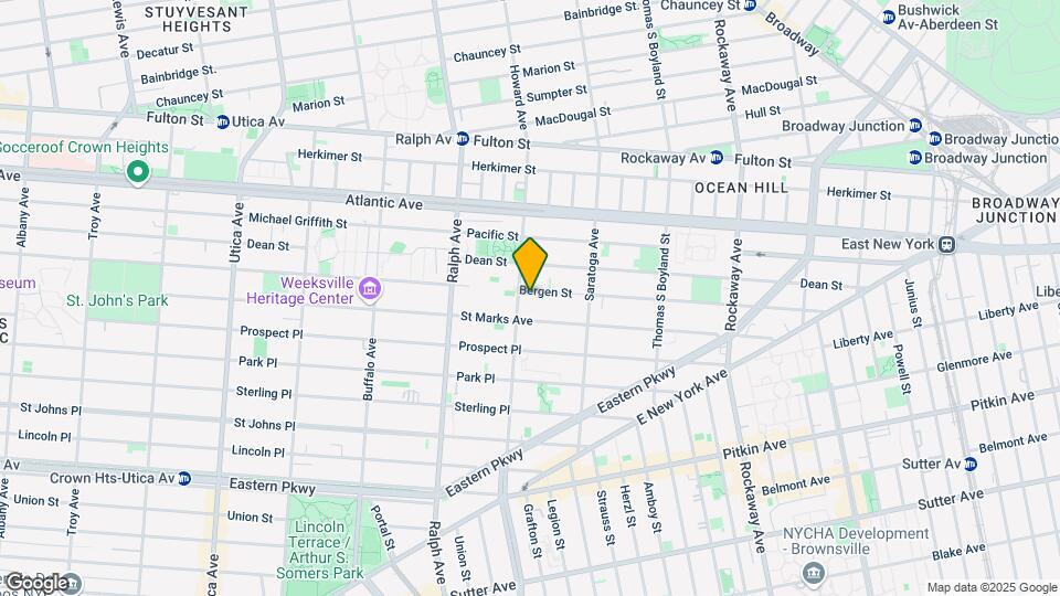 1882 Bergen St Map and Location Details