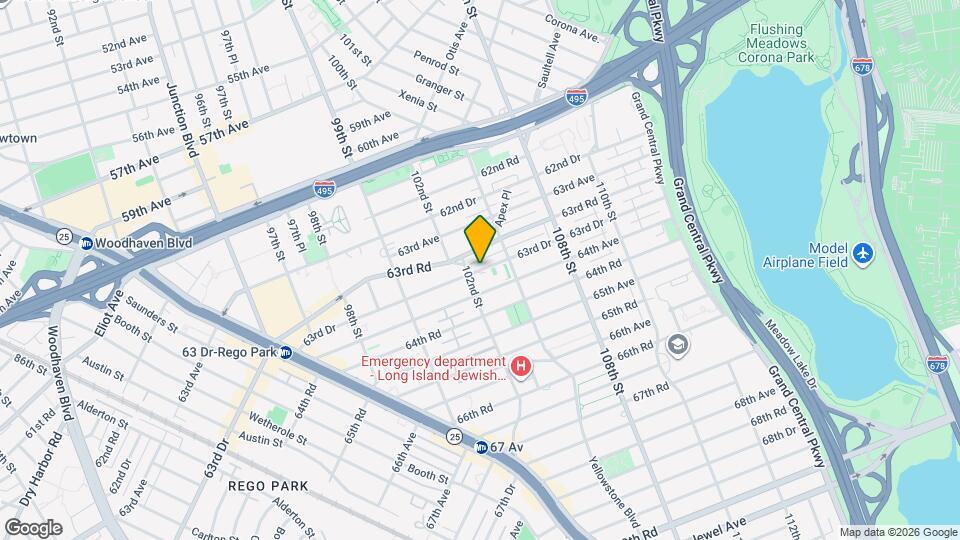 105-38 63rd Dr Map and Location Details