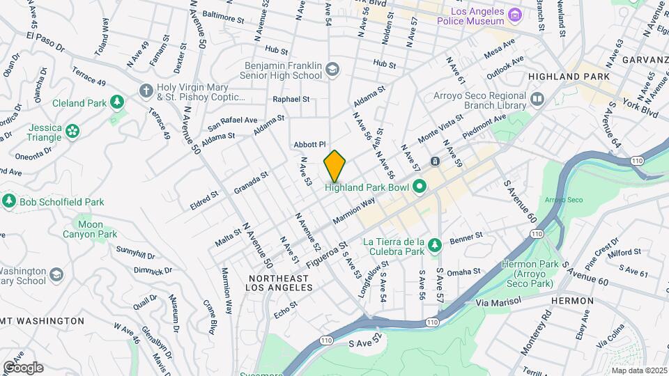 5335 Monte Vista St, Unit 1/4 Map and Location Details