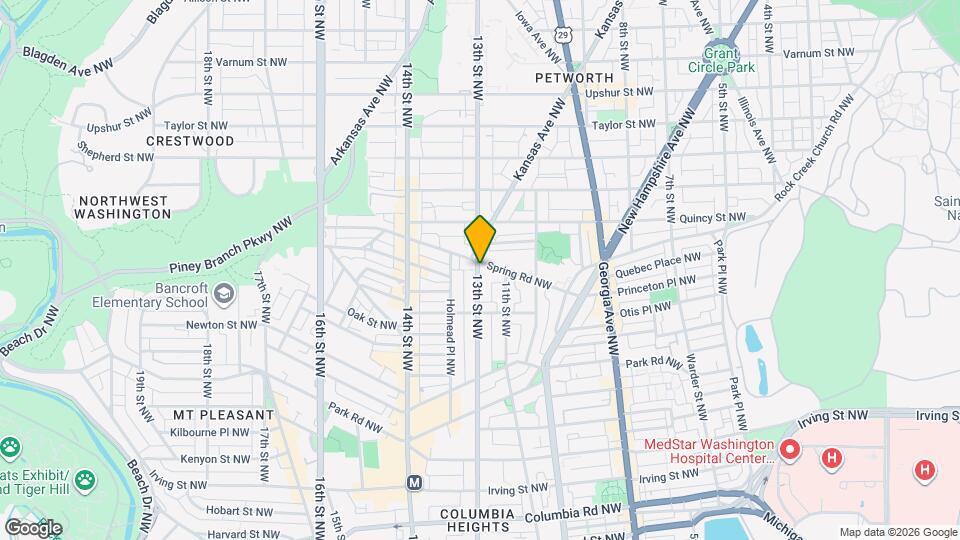 3661 13th St NW Map and Location Details