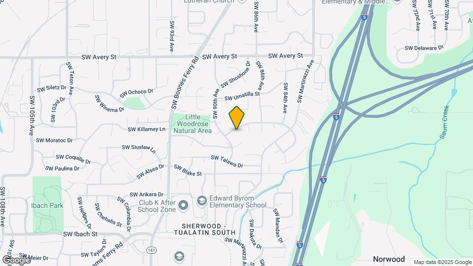 8768 SW Iroquois Dr Map and Location Details
