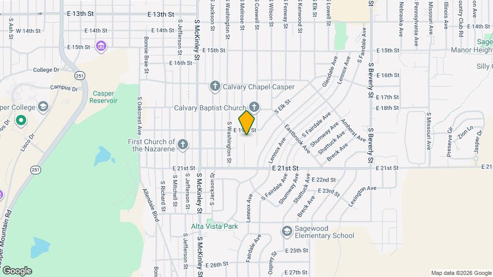 1911 S Melrose St Map and Location Details