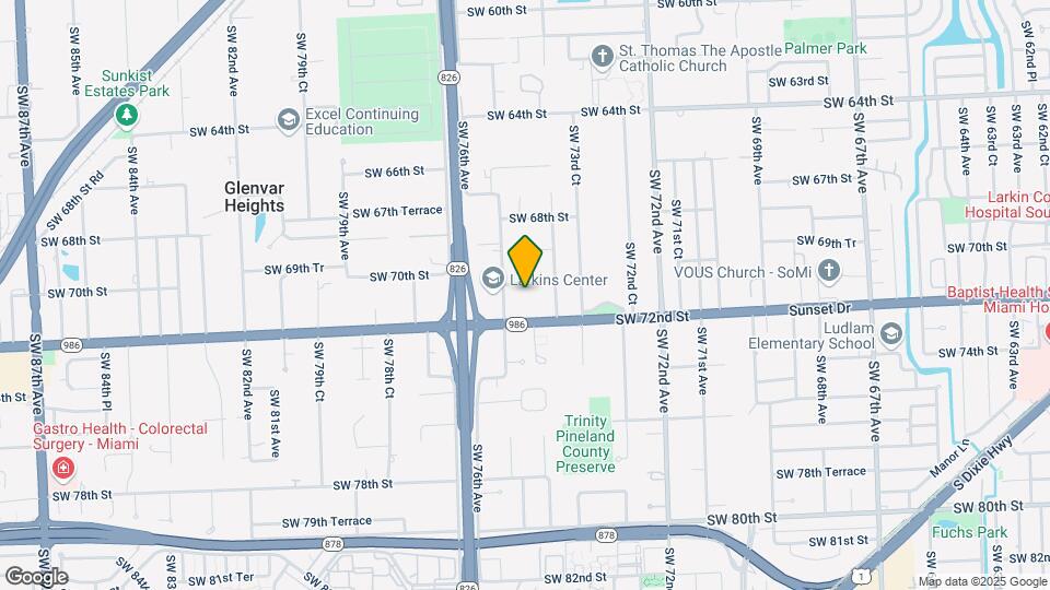 7440 SW 70th Terrace Map and Location Details