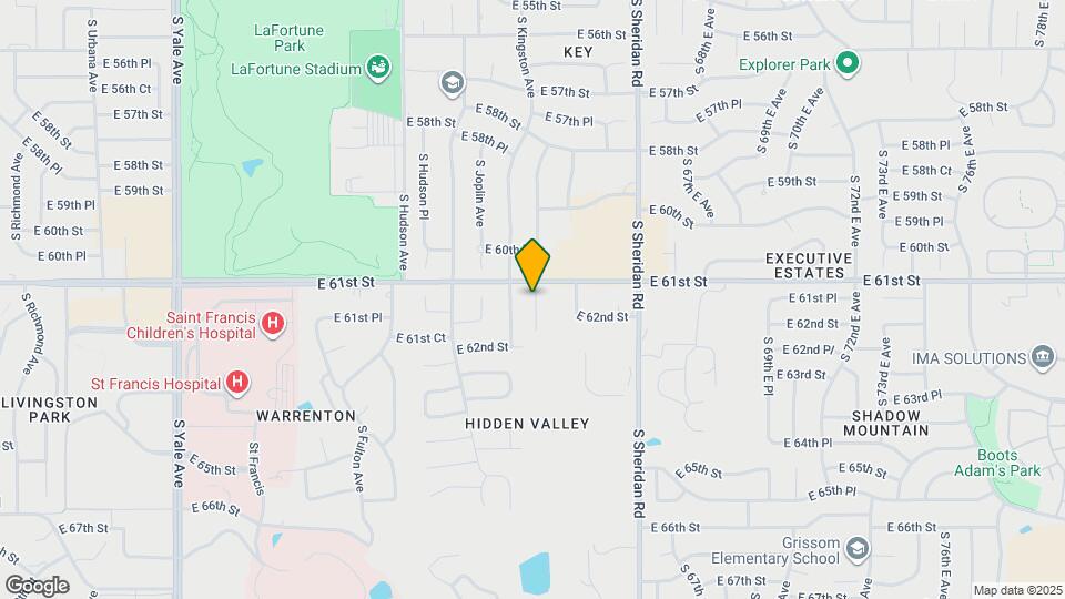 6114 S Lakewood Ave Map and Location Details