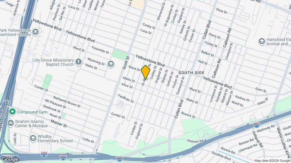 6831 St Augustine St Map and Location Details