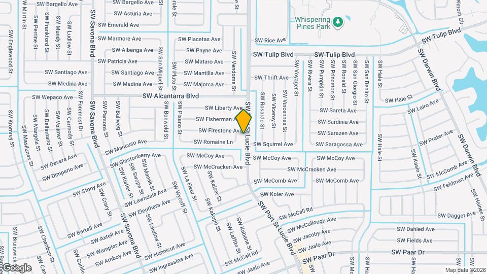 3634 SW Port St Lucie Blvd Map and Location Details