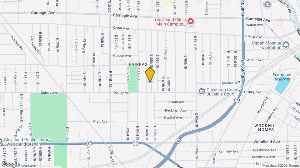2366 E 85th St Map and Location Details