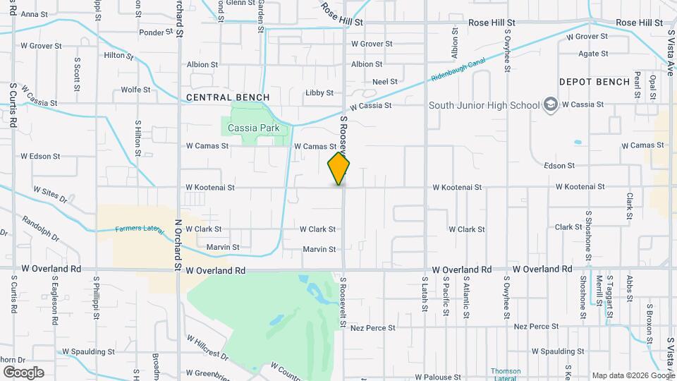 4203 W Kootenai St Map and Location Details